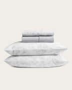 Juego de Sábanas Estampadas Coralia - Algodón 150 hilos - Gris