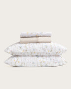 Juego de Sábanas Estampadas Lirela - Algodón 150 hilos - Beige