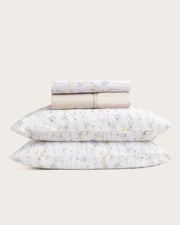 Juego de Sábanas Estampadas Lirela - Algodón 150 hilos - Beige