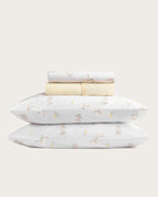 Juego de Sábanas Estampadas Amaris - Algodón 150 hilos - Amarillo