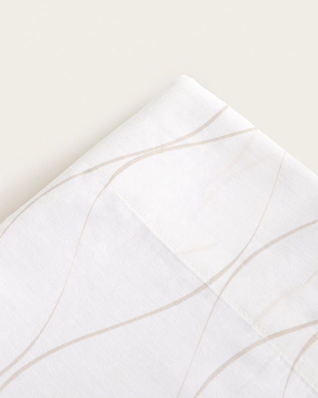 Senda Printed Sheet Set - 150 Thread Count Cotton - Beige