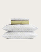 Juego de Sábanas Estampadas Vetra - Algodón 150 hilos - Verde