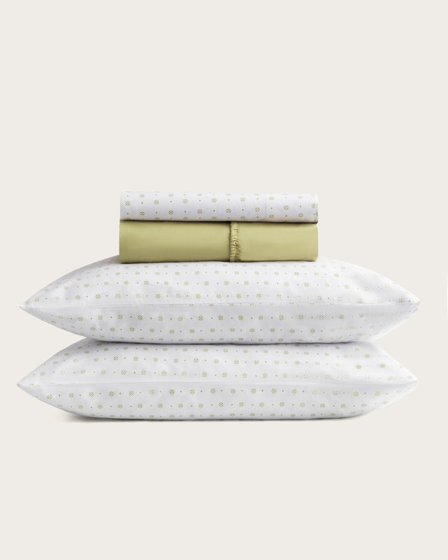 Vetra Printed Sheet Set - 150 Thread Count Cotton - Green