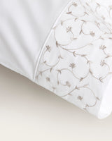 Juego de Sábanas Juno - Algodón 200 hilos - Blanco/Gris