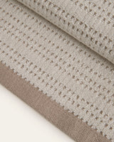 Juego de Toallas Jacquard Eliane - Algodón 550 g/m² - Beige