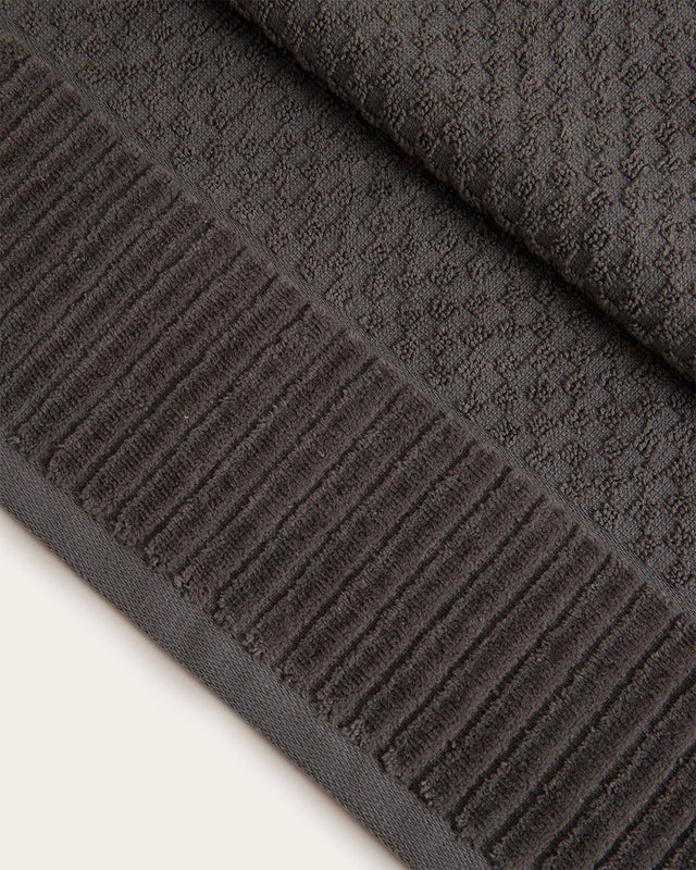 Daphne Jacquard Towel Set - 500 gsm Cotton - Grey
