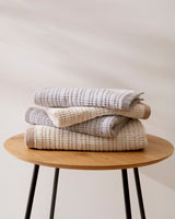 Juego de Toallas Jacquard Eliane - Algodón 550 g/m² - Beige