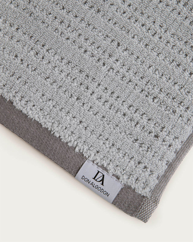 Eliane Jacquard Towel Set - 550 g/m² Cotton - Grey