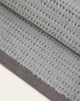 Eliane Jacquard Towel Set - 550 g/m² Cotton - Grey