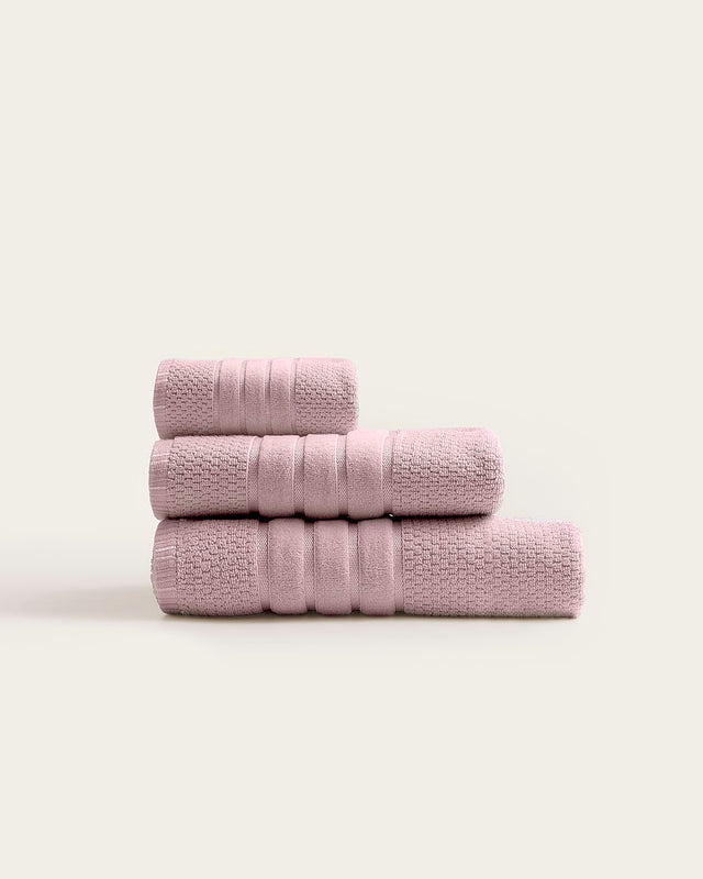 Juego de Toallas Jacquard Juliet - Algodón 500 g/m² - Nude