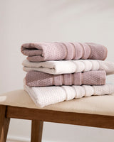 Juego de Toallas Jacquard Juliet - Algodón 500 g/m² - Nude