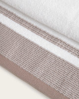 Juego de Toallas Jacquard Sophie - Algodón 550 g/m² - Piedra