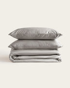 Dúo Nórdico Seda de Bambú - Gris
