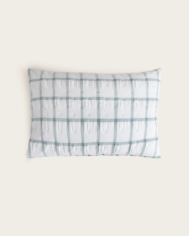 Colcha Hilo Tintado Noa - 100 g/m² - Aguamarina