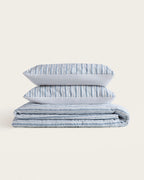 Colcha Hilo Tintado Sorel - 100 g/m² - Azul