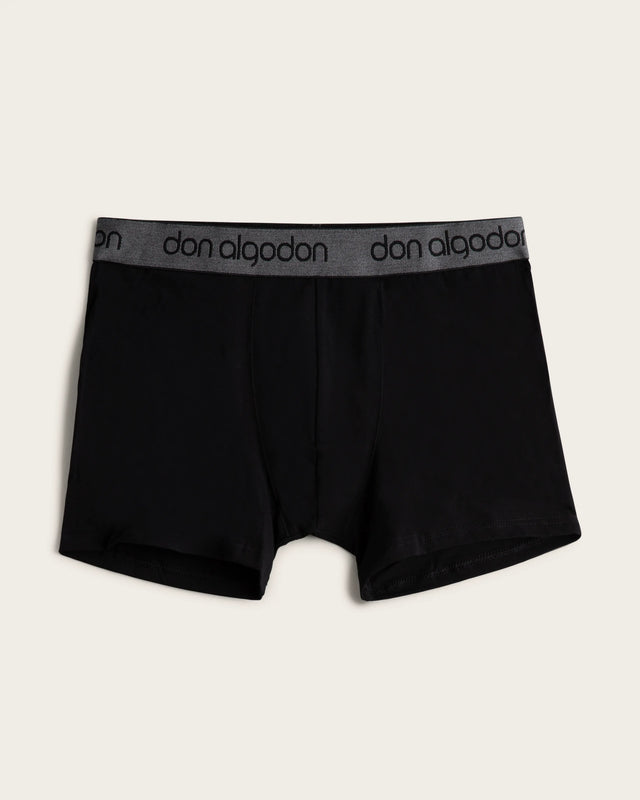 Caleçon Boxer Imprimé Rayures - Coton - Noir/Verdâtre
