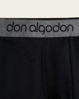 Caleçon Boxer Imprimé Rayures - Coton - Noir/Verdâtre