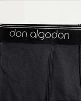 Caleçon boxer classique - Coton - Noir/Anthracite