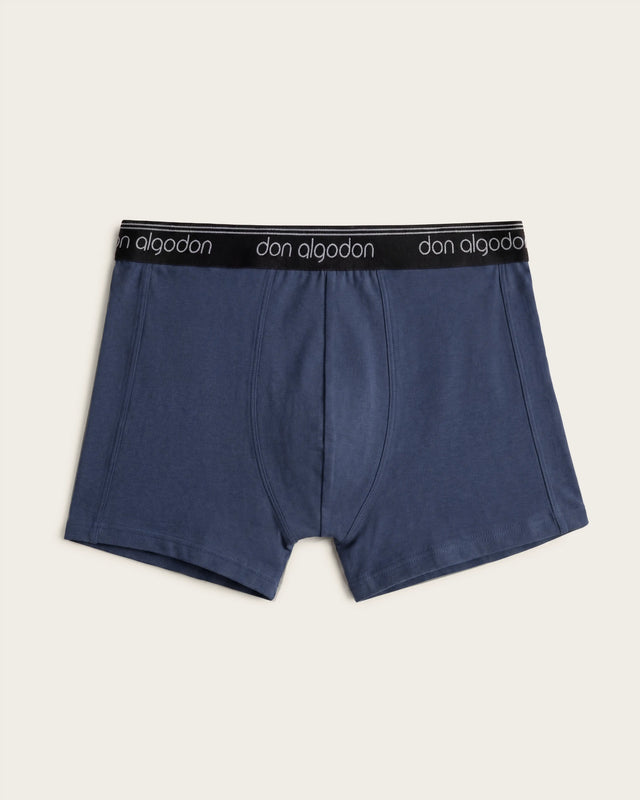 Caleçon boxer classique - Coton - Noir/Anthracite
