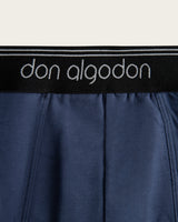 Caleçon boxer classique - Coton - Noir/Anthracite