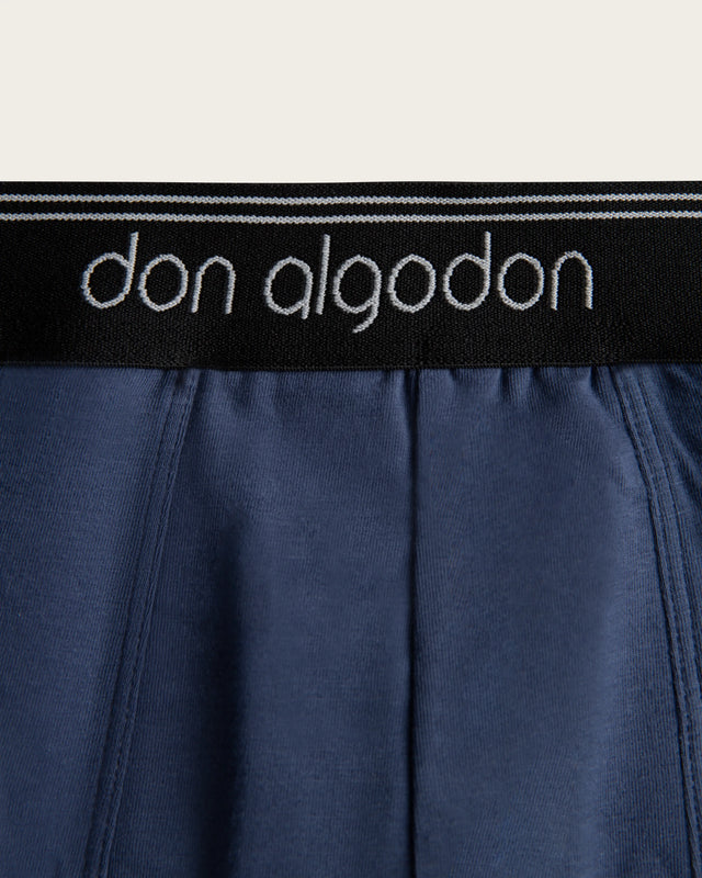 Caleçon boxer classique - Coton - Noir/Anthracite