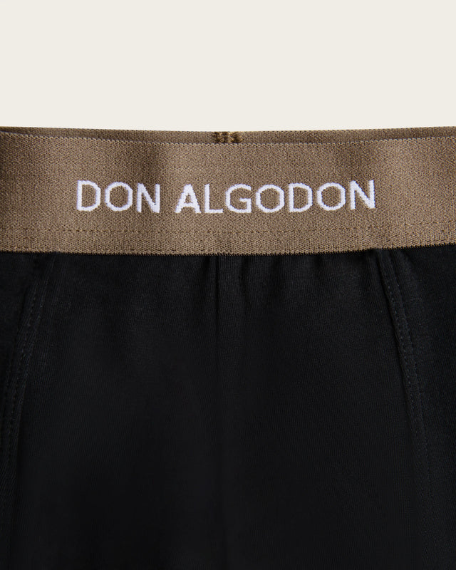 Boxer Briefs Washed Effect - Cotton - Royal Blue/Beige