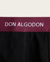 Powder-Effect Boxer Briefs - Cotton - Green/Maroon
