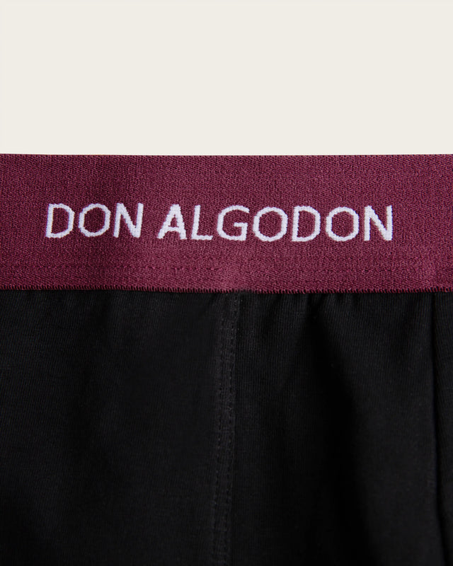 Powder-Effect Boxer Briefs - Cotton - Green/Maroon