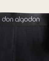 Caleçon boxer basique - Coton - Gris foncé/Vert