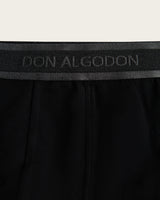 Geometric Half-Moon Print Boxer Briefs - Cotton - Black/Green