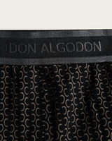 Men's Half-Moon Geometric Print Boxer Briefs - Cotton - Navy/Black