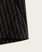 Men's Half-Moon Geometric Print Boxer Briefs - Cotton - Navy/Black