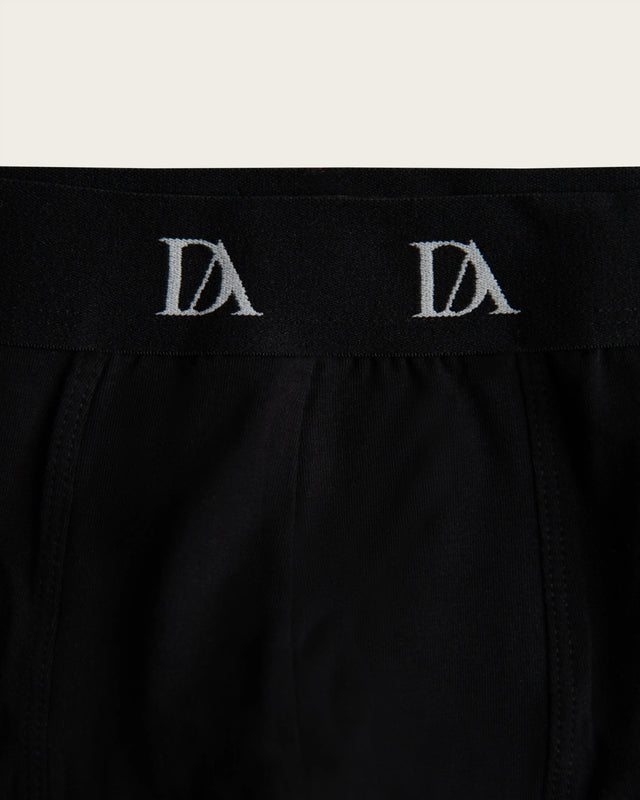 Boomerang Geometric Print Boxer Briefs - Cotton - Black/Green