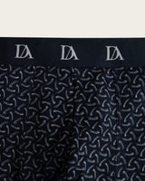 Boomerang Geometric Print Boxer Briefs - Cotton - Green/Navy