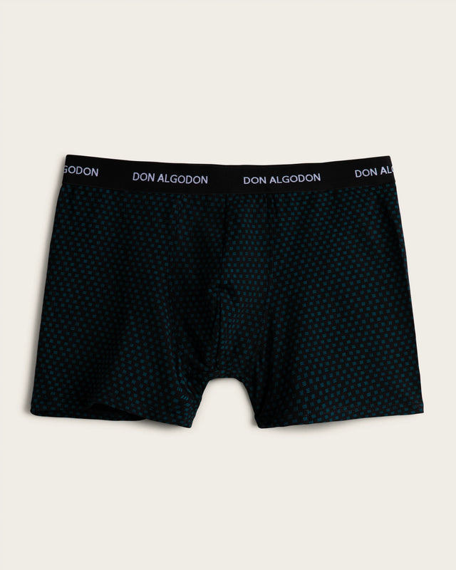 Pack 2 Calzoncillos Bóxer Mosaico - Verde/Negro
