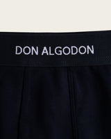 Men's Geometric Mosaic Print Boxer Briefs - Cotton - Navy/Green
