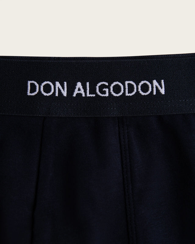 Men's Geometric Mosaic Print Boxer Briefs - Cotton - Navy/Green