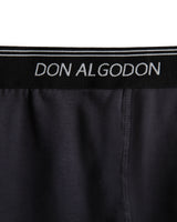 Pack 2 Calzoncillos Bóxer Vintage - Negro/Gris Oscuro