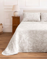 Colcha Reversible Jacquard Indiana - 155 g/m² - Gris