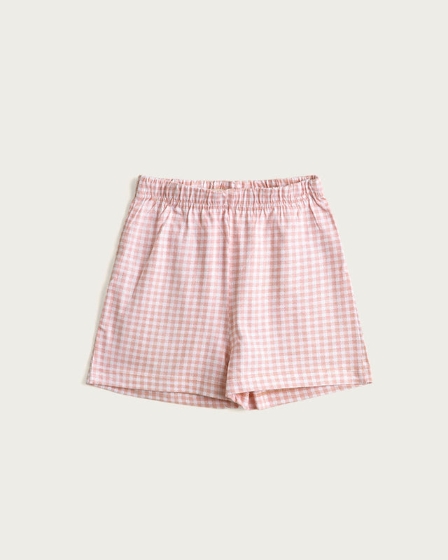 Pyjama court enfant fille Lapin - Coton - Rose
