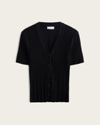 Top Cuello V Manga Corta - Algodón