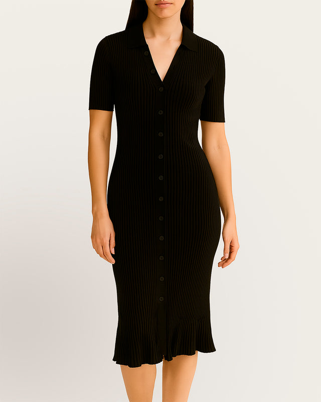 Vestido Pico Largo - Algodón