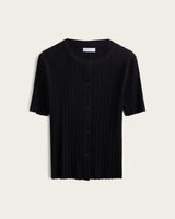 Top Cuello Caja Manga Corta - Algodón