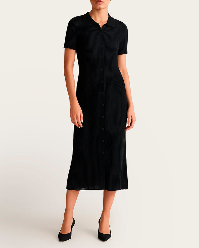 Vestido Polo Largo - Algodón