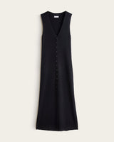 Vestido Chaleco Largo con Botones - Algodón