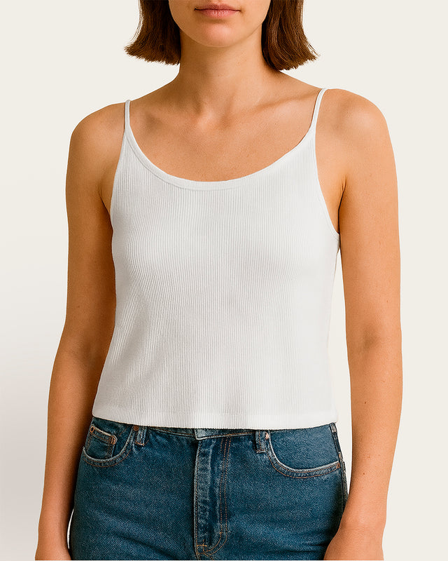 Top Básico Halter - Algodón