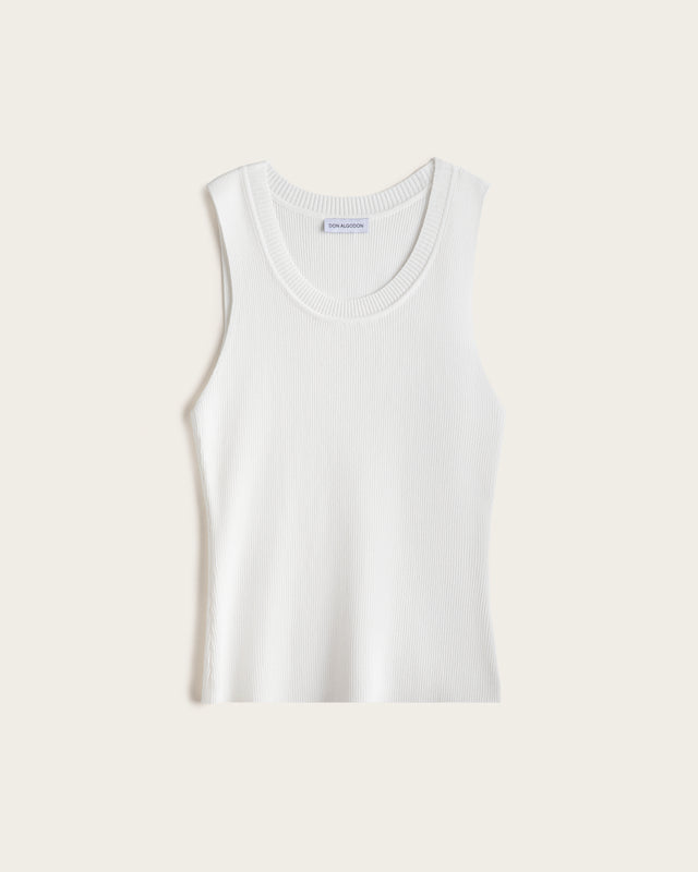 Top Cuello Caja Tirantes - Algodón