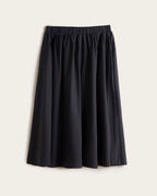 Falda Plana Midi - Algodón