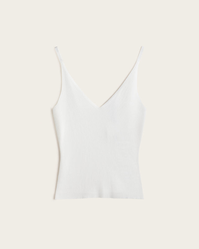 Top Cuello Pico Tirantes - Algodón