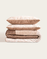 Oslan Cotton Sherpa Duvet - Velvet 160gr, Stripes 240gr, Burnout 240gr + 160gr Sherpa